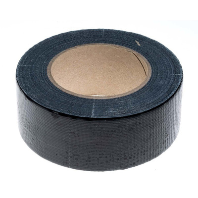 RS PRO Gloss Black Duct Tape, 50mm x 50m, 0.17mm Thick