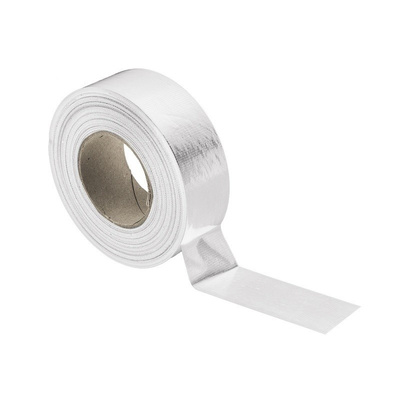 RS PRO Gloss White Duct Tape, 50mm x 50m, 0.17mm Thick