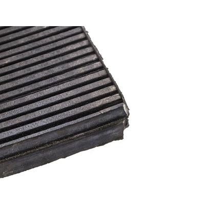 RS PRO 500mm Anti-Vibration Pad Rubber +70°C -10°C 500 x 500 x 10mm 10mm