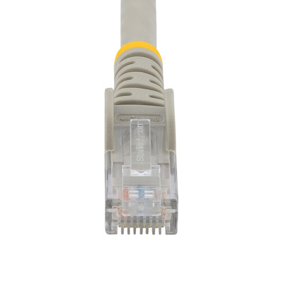 StarTech.com Cat6 Straight Male RJ45 to Straight Male RJ45 Cat6 Cable, U/UTP, Grey PVC Sheath, 15m, CMG Rated