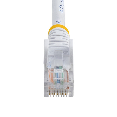 Startech Cat5e Male RJ45 to Male RJ45 Ethernet Cable, U/UTP, White PVC Sheath, 10m, CM Rated