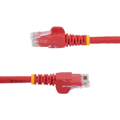 StarTech.com Cat6 Male RJ45 to Male RJ45 Ethernet Cable, U/UTP, Red PVC Sheath, 15m, CMG Rated