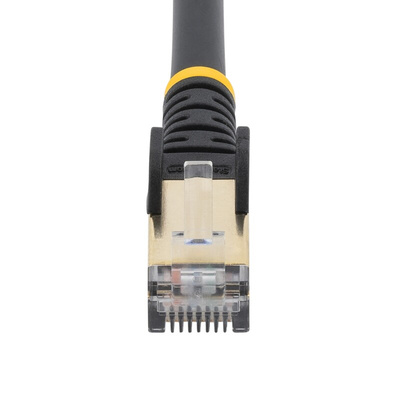 StarTech.com Cat6a Straight Male RJ45 to Straight Male RJ45 Ethernet Cable, STP, Black, 1.5m, CMG Rated