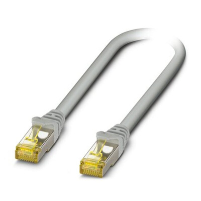 Phoenix Contact Cat6a Straight Male RJ45 to Straight Male RJ45 Ethernet Cable, Grey, 12.5m
