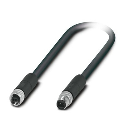 Phoenix Contact Straight Male SPE to Straight Female SPE Ethernet Cable, 2m