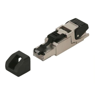 F Lutze Ltd Cat5e Straight Male RJ45 to Straight Male RJ45 Ethernet Cable, Braid, Foil, Green PVC Sheath, 50m, Flame