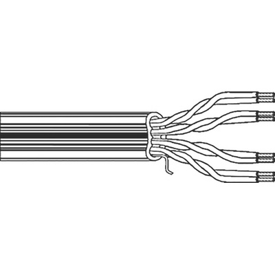 Belden Cat6 Ethernet Cable, U/UTP, Yellow PVC Sheath, 304m