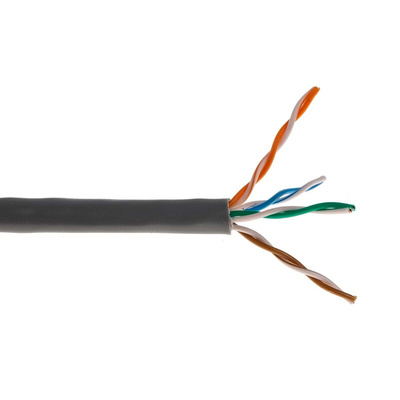 Molex Premise Networks Cat5e Ethernet Cable, U/UTP, Grey PVC Sheath, 305m