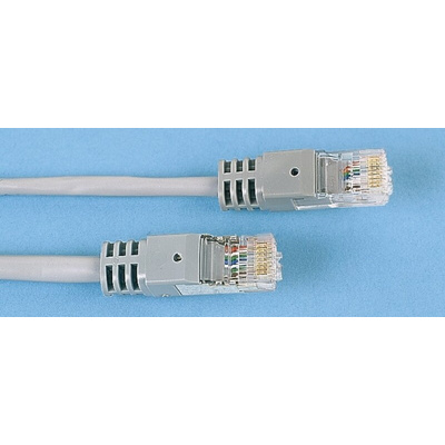 Decelect Cat5e Male RJ45 to Male RJ45 Ethernet Cable, U/UTP, Grey PVC Sheath, 2m