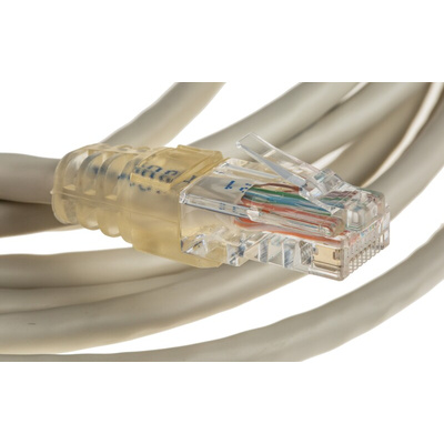 Decelect Cat5 Male RJ45 to Male RJ45 Ethernet Cable, Grey, 4m
