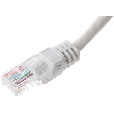 Decelect Cat5e Male RJ45 to Male RJ45 Ethernet Cable, U/UTP, Grey PVC Sheath, 10m