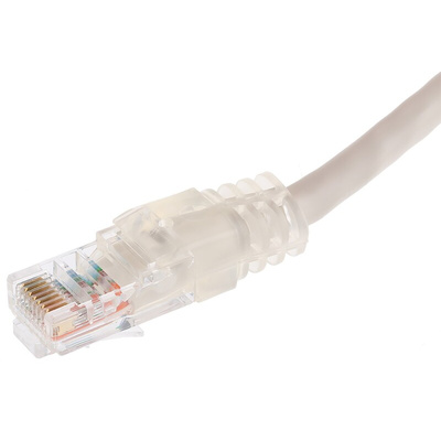 Decelect Cat5 Male RJ45 to Male RJ45 Ethernet Cable, U/UTP, Grey, 3m
