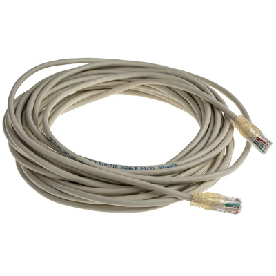 Decelect Cat5 Male RJ45 to Male RJ45 Ethernet Cable, U/UTP PVC Sheath, 10m
