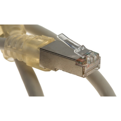 Decelect Cat5 Male RJ45 to Male RJ45 Ethernet Cable, F/UTP, Grey, 1m