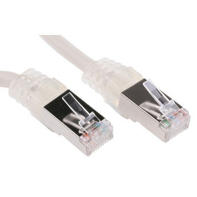 Decelect Cat5 Male RJ45 to Male RJ45 Ethernet Cable, F/UTP, Grey, 5m