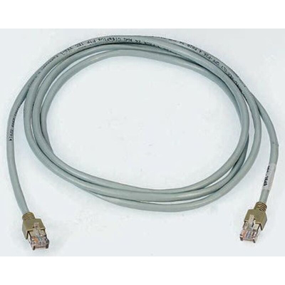 Brand-Rex Cat5e Straight Male RJ45 to Straight Male RJ45 Ethernet Cable, F/UTP, Grey LSZH Sheath, 2m