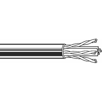 Belden Cat6 Ethernet Cable, U/UTP, Grey PVC Sheath, 304m