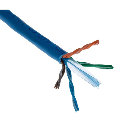 Belden Cat6 Ethernet Cable, U/UTP, Blue LSZH Sheath, 304m
