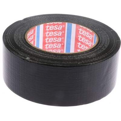 RS PRO PE Coated Black Duct Tape, 48mm x 50m, 0.18mm Thick
