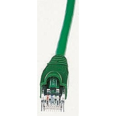 Brand-Rex Cat5e Straight Male RJ45 to Straight Male RJ45 Ethernet Cable, U/UTP, Green LSZH Sheath, 1m