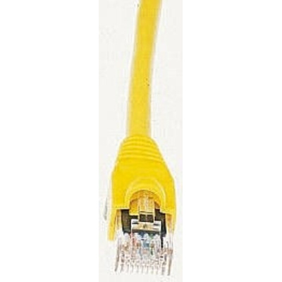 Brand-Rex Cat5e Straight Male RJ45 to Straight Male RJ45 Ethernet Cable, U/UTP, Yellow LSZH Sheath, 1m