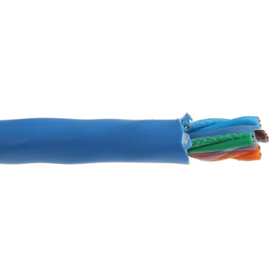 Belden Cat6 Ethernet Cable, U/UTP, Blue LSZH Sheath, 100m, Low Smoke Zero Halogen (LSZH)