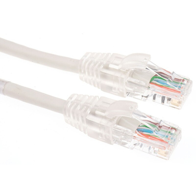 Molex Premise Networks Cat5e Straight Male RJ45 to Straight Male RJ45 Ethernet Cable, U/UTP, Grey PVC Sheath, 2m