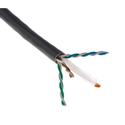 Molex Premise Networks Cat6 Ethernet Cable, U/UTP, Grey PVC Sheath, 500m