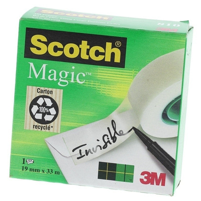 3M 810 Clear Office Tape 19mm x 33m