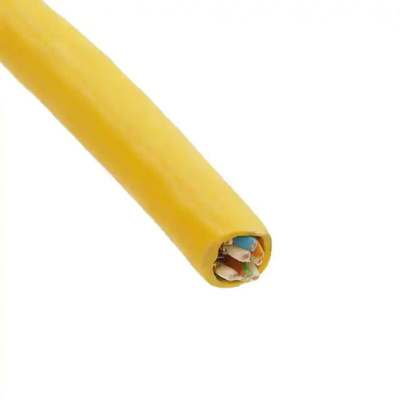 Harting Cat6 Ethernet Cable, S/FTP, Yellow PVC Sheath, 100m