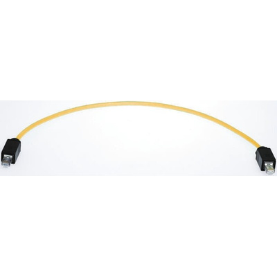 HARTING Cat6 Straight Male RJ45 to Straight Male RJ45 Ethernet Cable, U/FTP, Green PVC Sheath, 1.5m