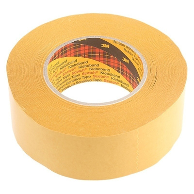 3M 9084 Beige Double Sided Paper Tape, 50mm x 50m
