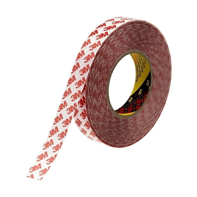 3M 9088 Transparent Double Sided Plastic Tape, 25mm x 50m