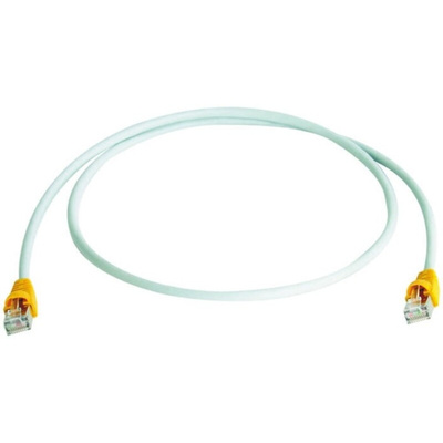 Telegartner Cat6a Male RJ45 to Male RJ45 Ethernet Cable, S/FTP, Grey LSZH Sheath, 7.5m