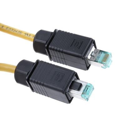 HARTING Cat6 Male RJ45 to Male RJ45 Ethernet Cable, U/FTP, Green PVC Sheath, 20m