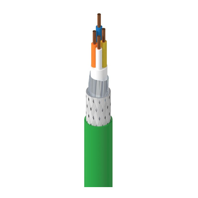 Belden Cat5e Unterminated to Unterminated Ethernet Cable, SF/UTP, Green PVC Sheath, 305m, Flame Retardant