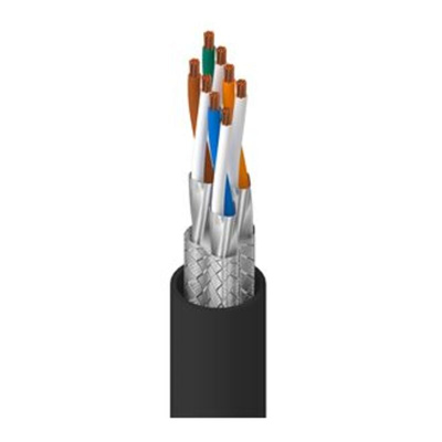 Belden Cat7 Ethernet Cable, S/FTP, Black PUR Sheath, 305m