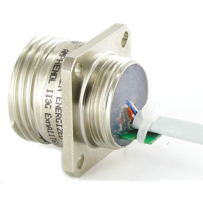 Amphenol Cat5e Female RJ45 to Unterminated Ethernet Cable, F/UTP, Grey Polyester Sheath, 300mm