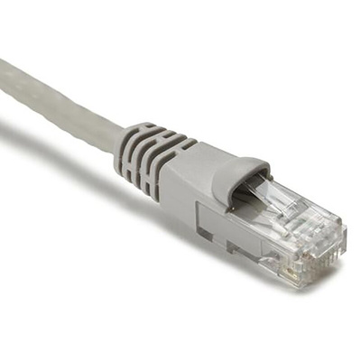 Polyco Healthline Cat6 Male RJ45 to Male RJ45 Ethernet Cable, U/UTP, Grey, 1.52m