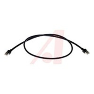 HARTING Cat5e Male RJ45 to Male RJ45 Ethernet Cable, SF/UTP, Black PUR Sheath, 0.5m