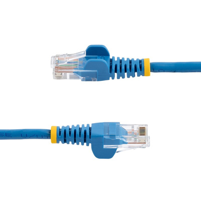 StarTech.com Cat5e Male RJ45 to Male RJ45 Ethernet Cable, U/UTP, Blue PVC Sheath, 5m, CM Rated