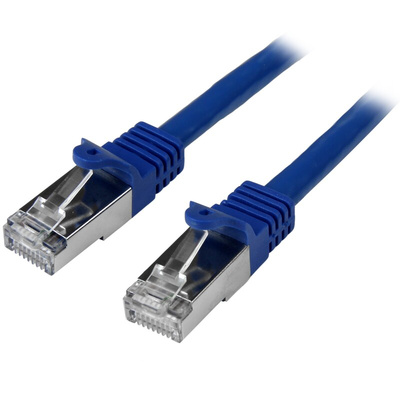 StarTech.com Cat6 Male RJ45 to Male RJ45 Ethernet Cable, S/FTP, Blue PVC Sheath, 2m, CMG Rated