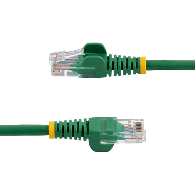 StarTech.com Cat5e Male RJ45 to Male RJ45 Ethernet Cable, U/UTP, Green PVC Sheath, 1m, CM Rated
