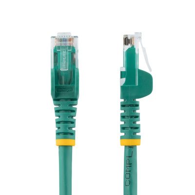 StarTech.com Cat6 Straight Male RJ45 to Straight Male RJ45 Ethernet Cable, U/UTP, Green PVC Sheath, 2m, CMG Rated