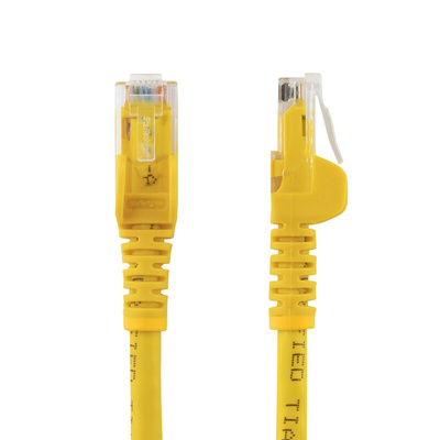 StarTech.com Cat6 Male RJ45 to Male RJ45 Ethernet Cable, U/UTP, Yellow PVC Sheath, 1m, CMG Rated