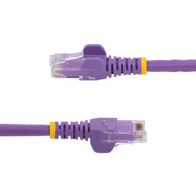 Startech Cat6 Male RJ45 to Male RJ45 Ethernet Cable, U/UTP, Purple PVC Sheath, 1m, CMG Rated