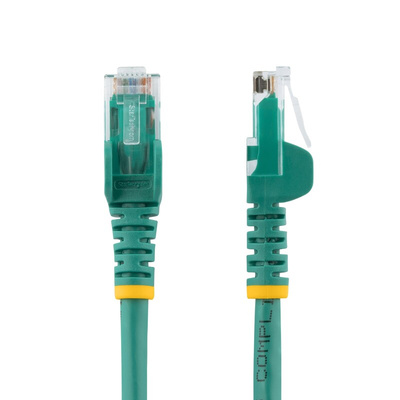 Startech Cat6 Male RJ45 to Male RJ45 Ethernet Cable, U/UTP, Green PVC Sheath, 0.5m, CMG Rated