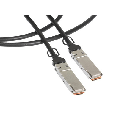 Molex zQSFP+ to zQSFP+ Ethernet Cable, Grey, 1.01m