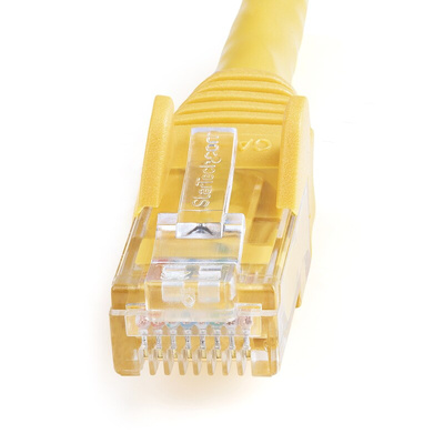 StarTech.com Cat6 Straight Male RJ45 to Straight Male RJ45 Ethernet Cable, U/UTP, Yellow PVC Sheath, 1.5m, CMG Rated