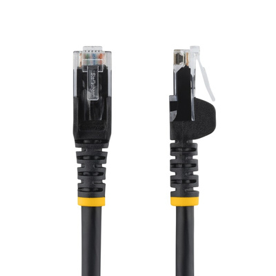 StarTech.com Cat6 Straight Male RJ45 to Straight Male RJ45 Ethernet Cable, U/UTP, Black PVC Sheath, 7.5m, CMG Rated
